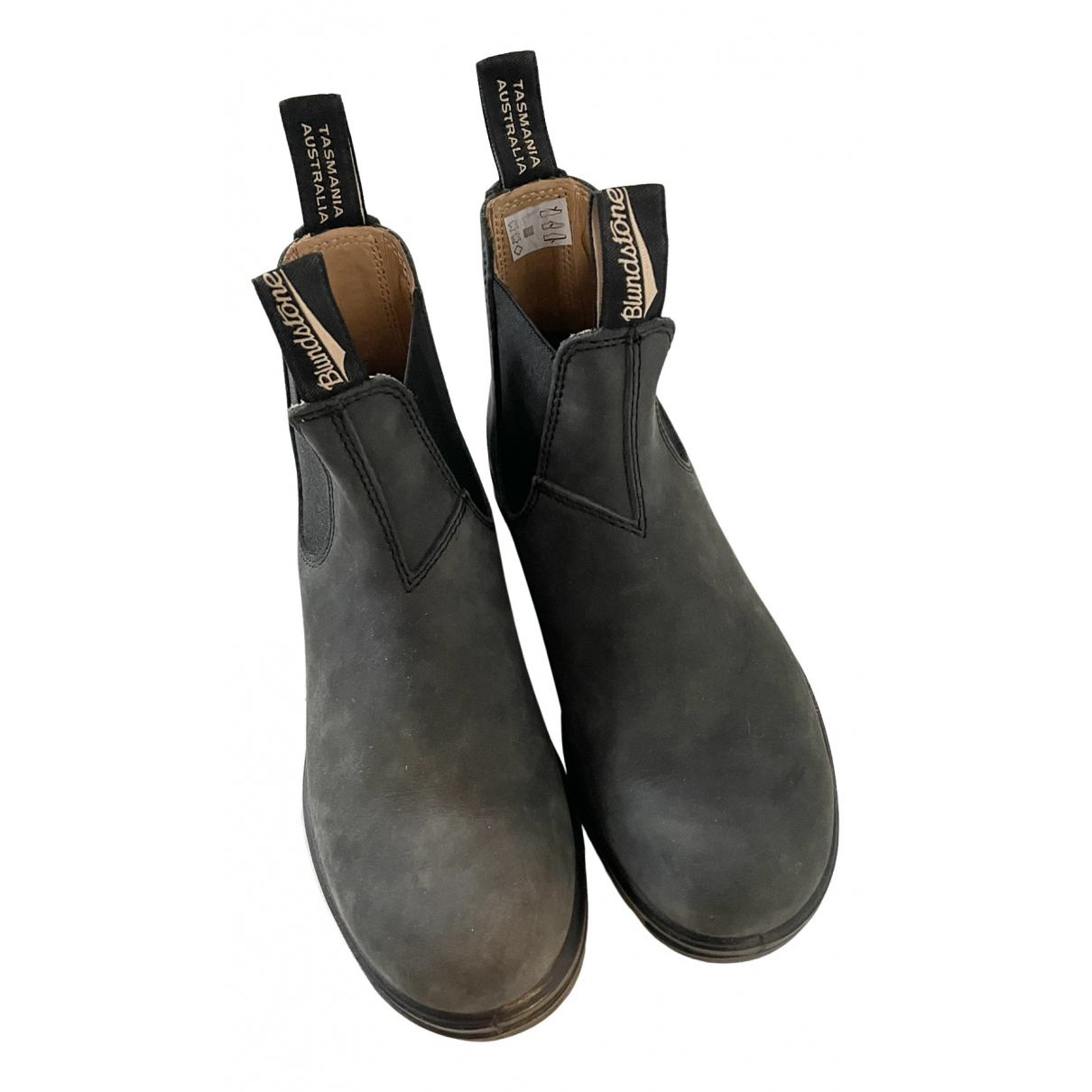 Leather ankle boots Blundstone Grey 
